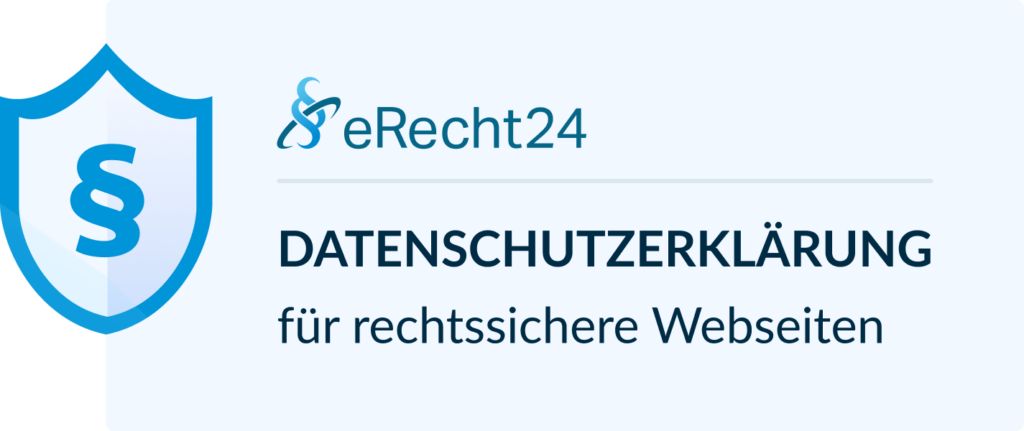 Datenschutz Siegel von eRecht24.de